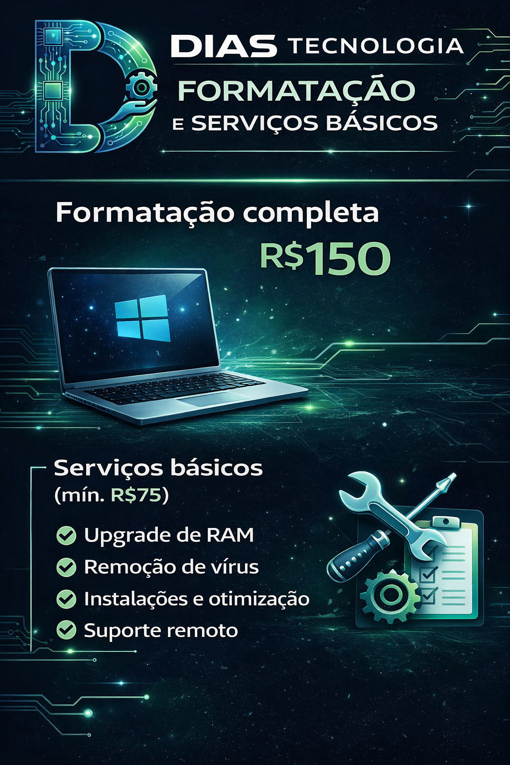 Arte de hardware e reparo de placa